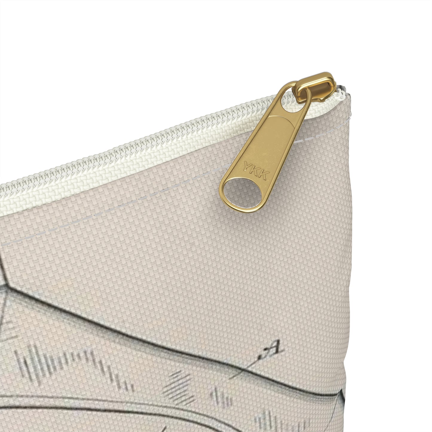 Patent drawing - for S. D. Mott's Racing Indicator Public domain image Large Organizer Pouch with Black Zipper
