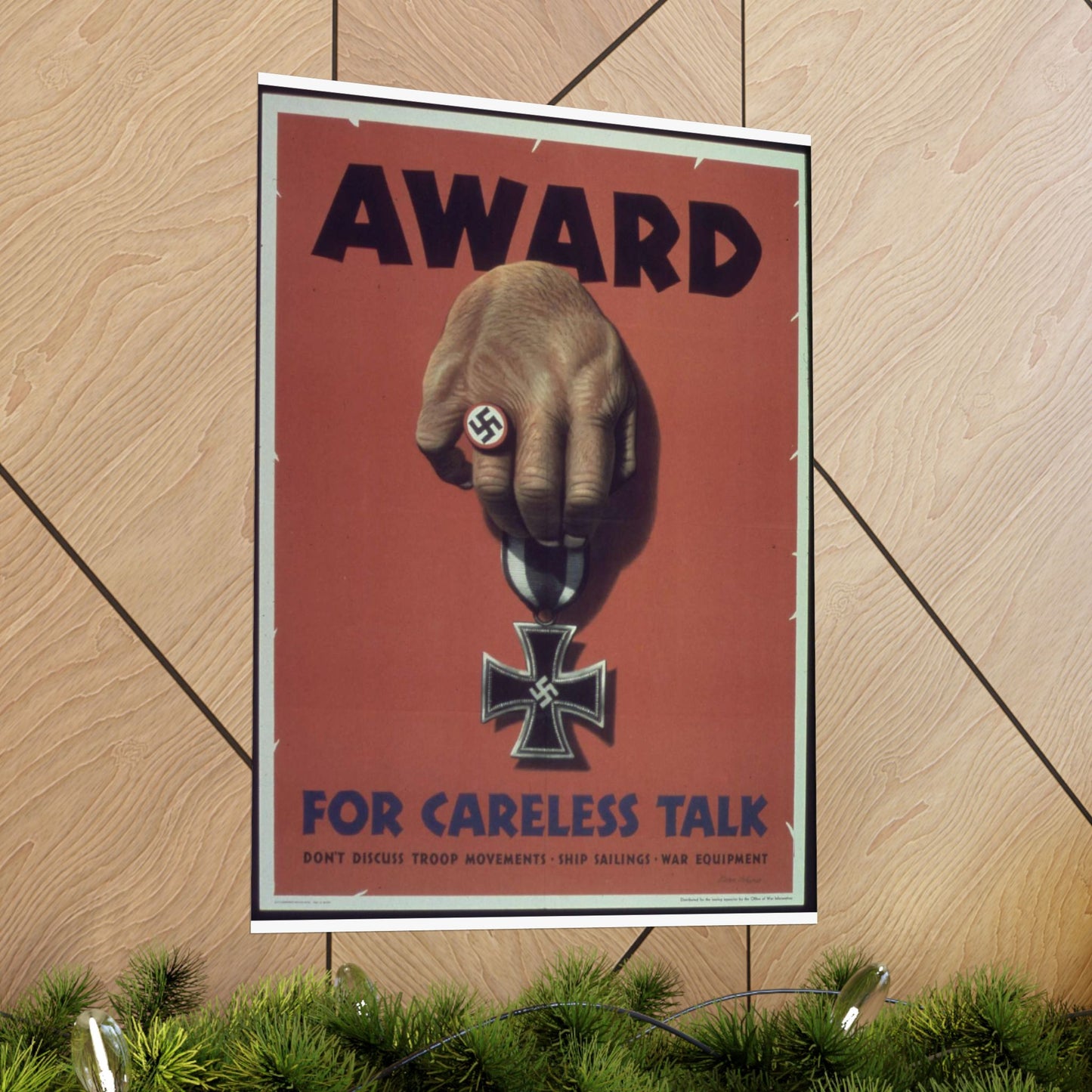 "Award for careless talk" - NARA - 513602 High Quality Matte Wall Art Poster for Home, Office, Classroom