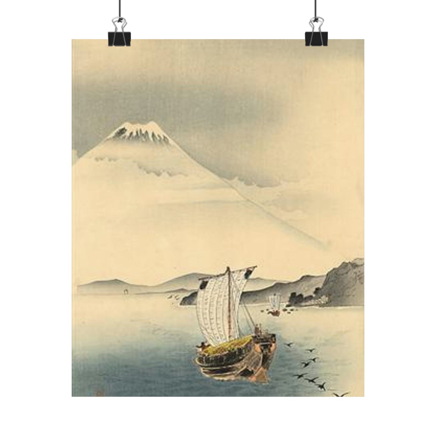 Koson - mount-fuji, Ohara Koson High Quality Matte Wall Art Poster for Home, Office, Classroom