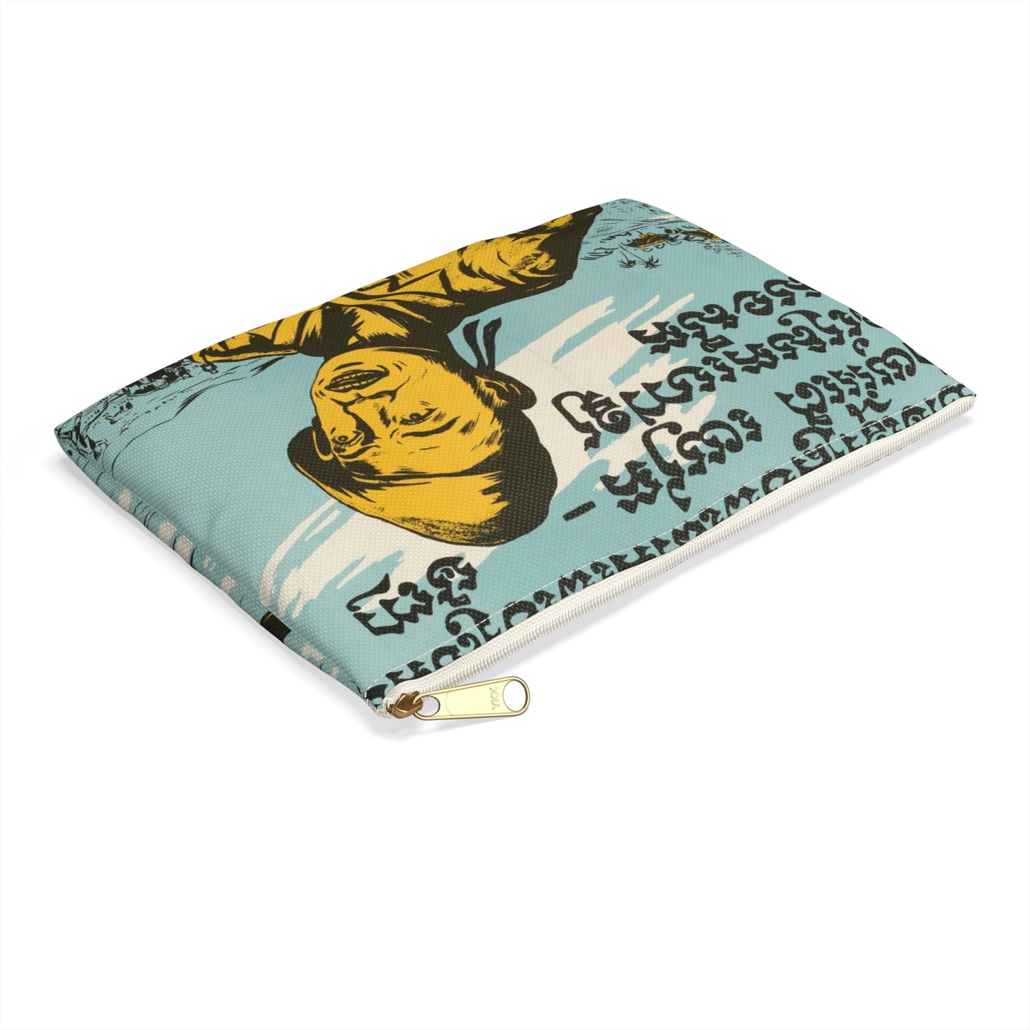 Cambodian - Blood, United States information service propaganda Large Organizer Pouch with Black Zipper