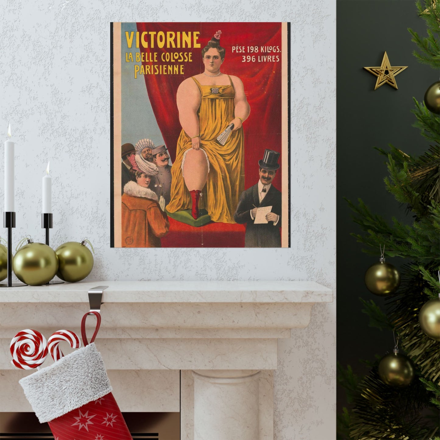 Victorine - La bele colosse Parisienne High Quality Matte Wall Art Poster for Home, Office, Classroom