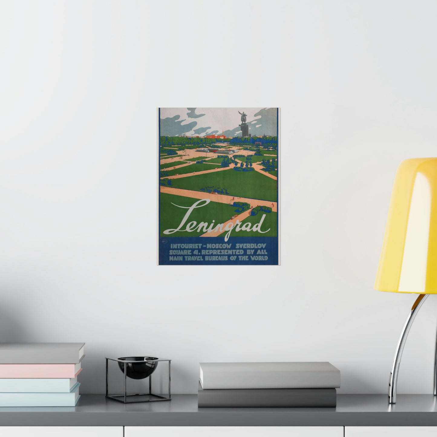 Leningrad (Travel poster), Art Deco Poster High Quality Matte Wall Art Poster for Home, Office, Classroom