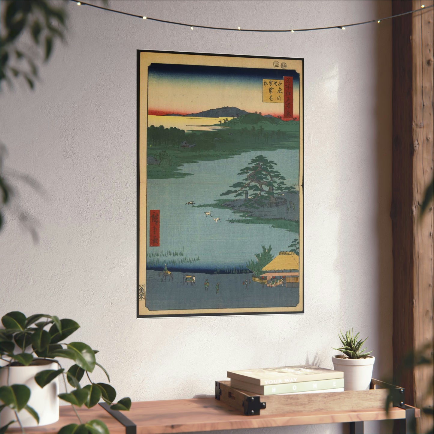 Gajō icchō, Andō Hiroshige - Public domain portrait drawing High Quality Matte Wall Art Poster for Home, Office, Classroom