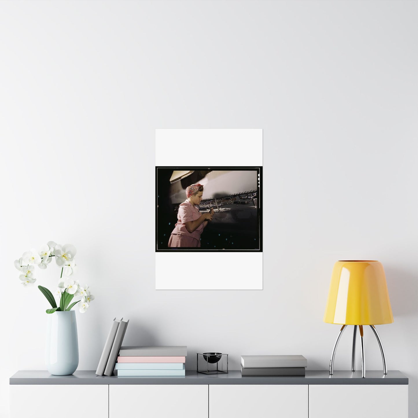 With careful Douglas training, women do accurate electrical assembly and installation work, Douglas Aircraft Company, Long Beach, Calif. High Quality Matte Wall Art Poster for Home, Office, Classroom