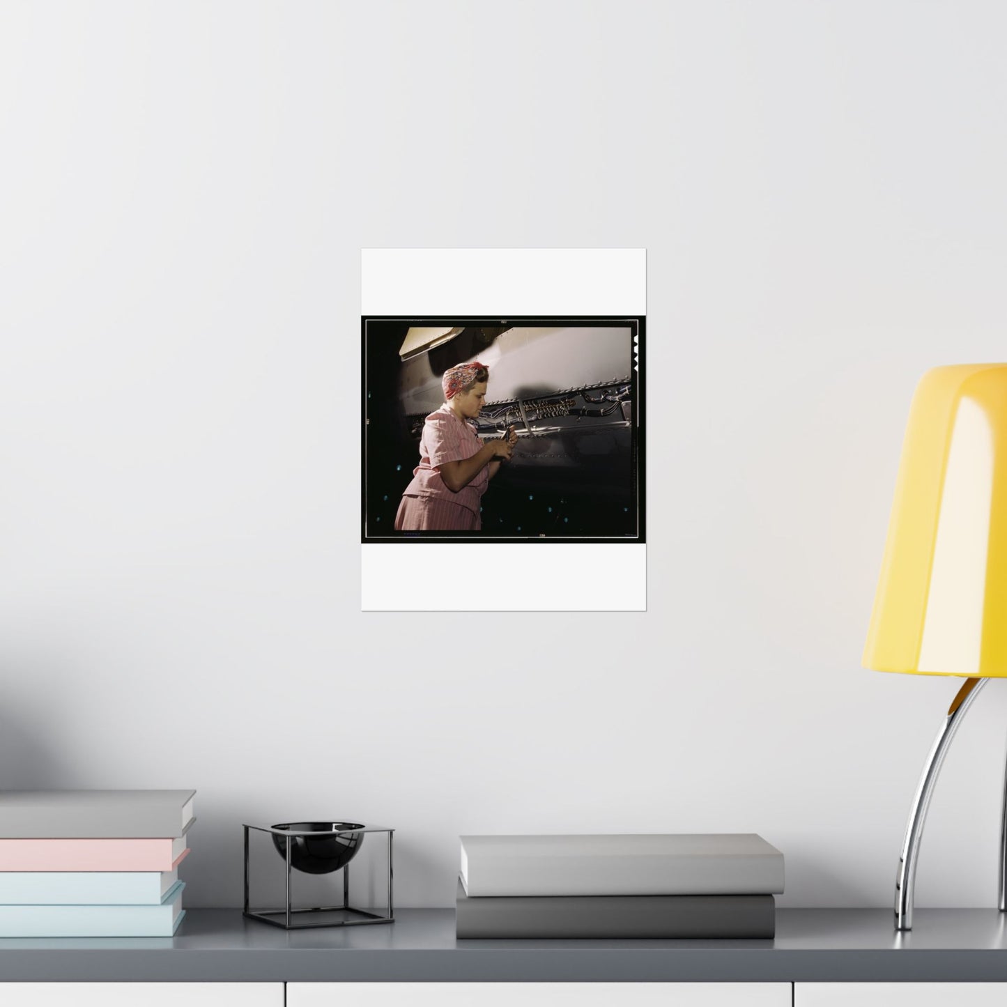 With careful Douglas training, women do accurate electrical assembly and installation work, Douglas Aircraft Company, Long Beach, Calif. High Quality Matte Wall Art Poster for Home, Office, Classroom