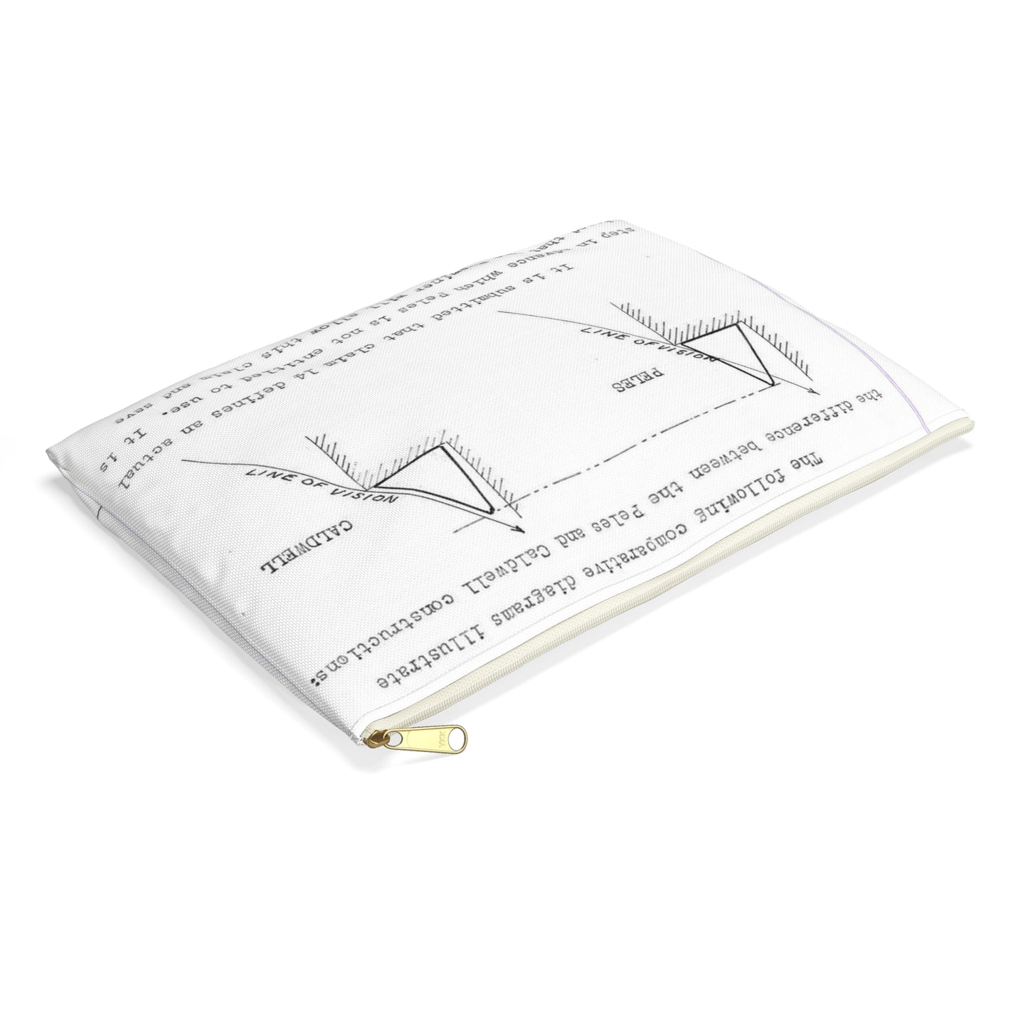 Patent Case File No. 2,298,194, Birdproofing, Inventor- Frederick W. Caldwell. - DPLA - 74c301010ed26c59dcbf62dd3cb26c47 (page 52) Large Organizer Pouch with Black Zipper