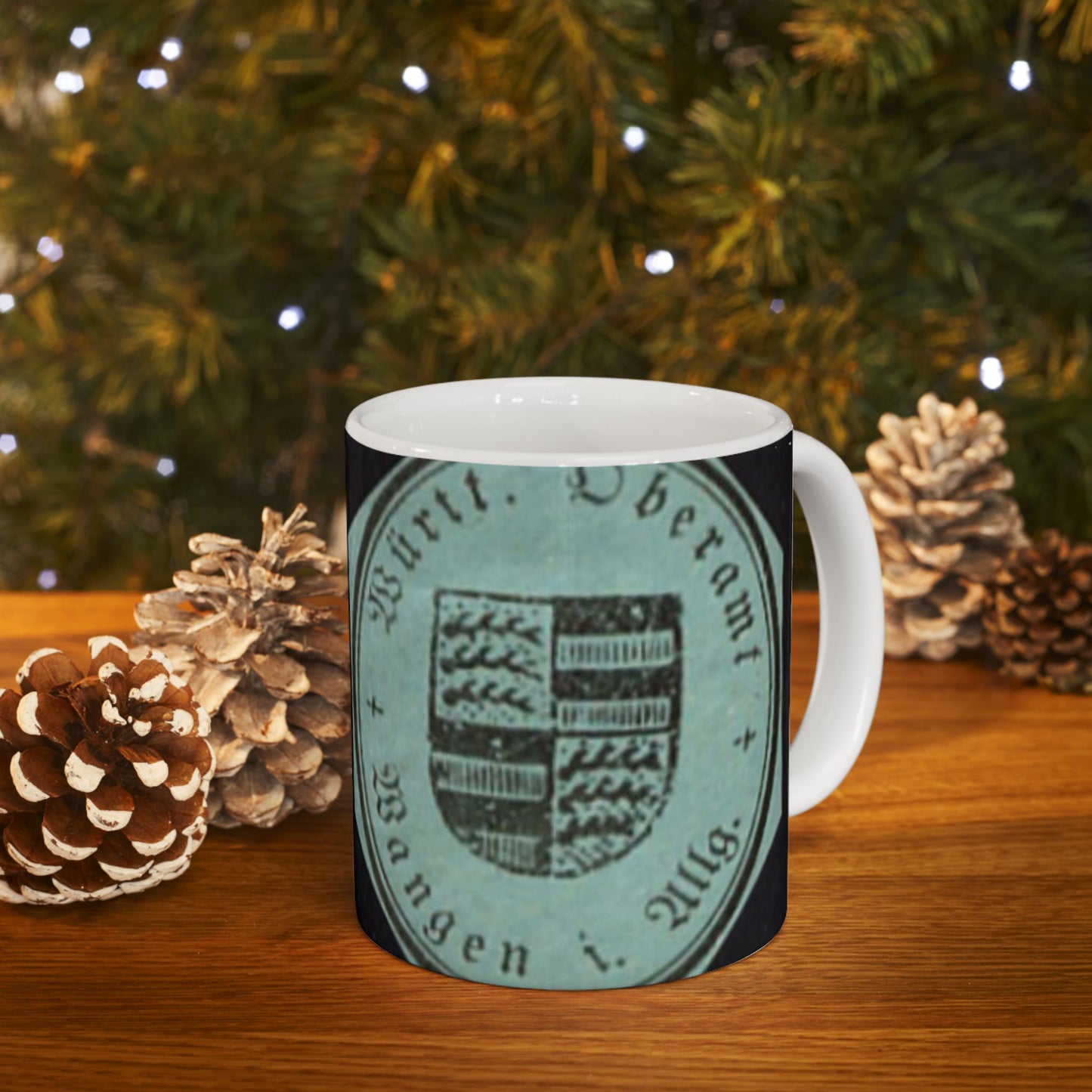 Oberamt Wangen Briefsiegel - public domain postal stamp scan Beautiful Novelty Ceramic Coffee Mug 11oz