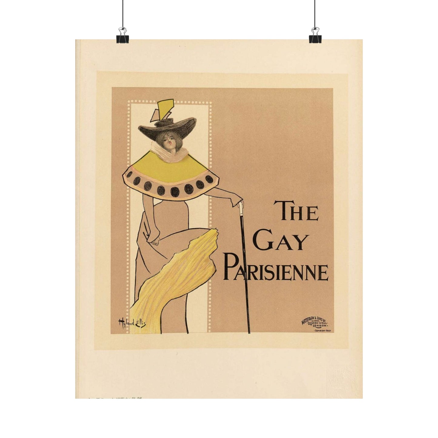 Maîtres de l'affiche V 2 - Pl 96 - Fred Hyland - Leigh Ellis High Quality Matte Wall Art Poster for Home, Office, Classroom
