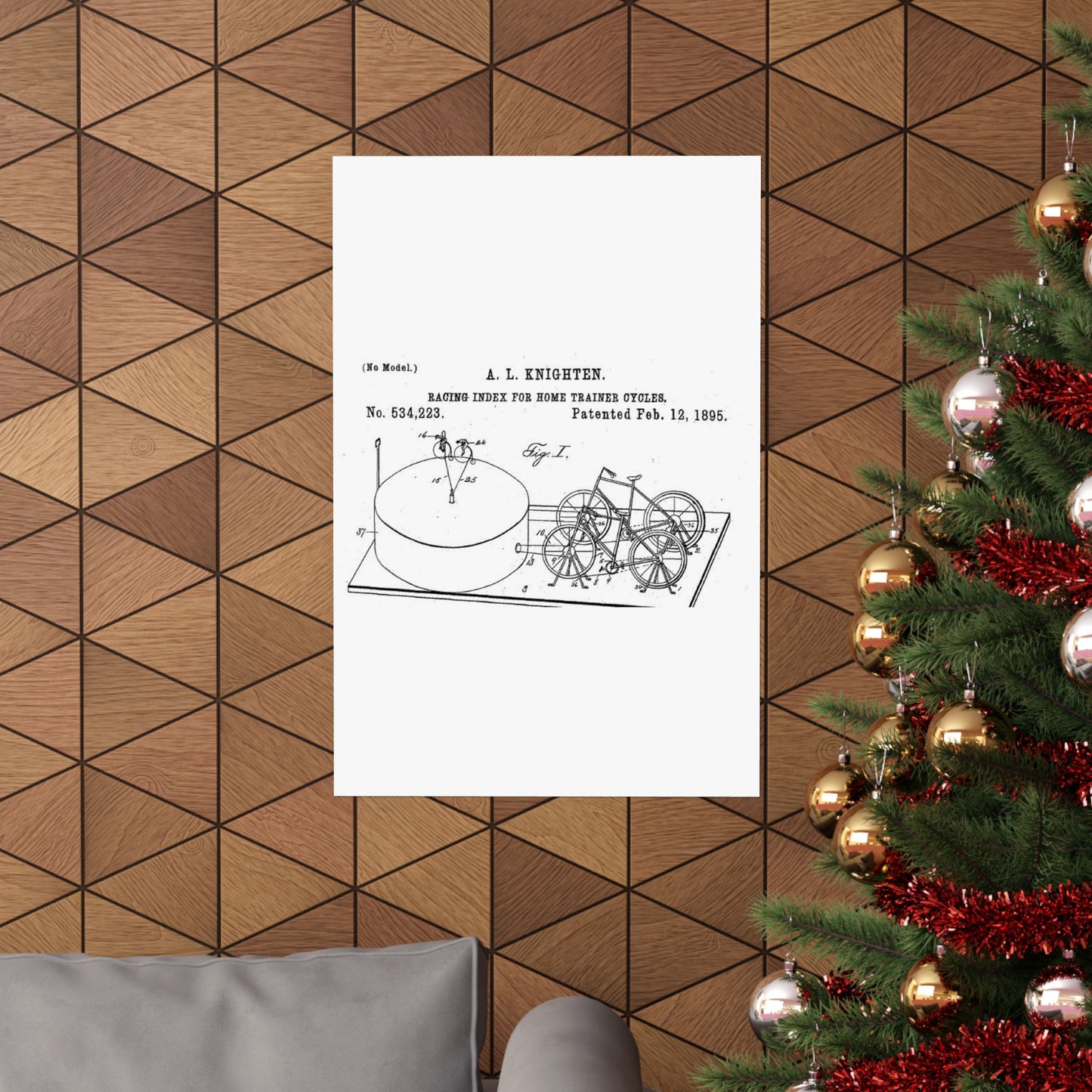 Patent drawing - RacingBikesPatent Public domain image High Quality Matte Wall Art Poster for Home, Office, Classroom