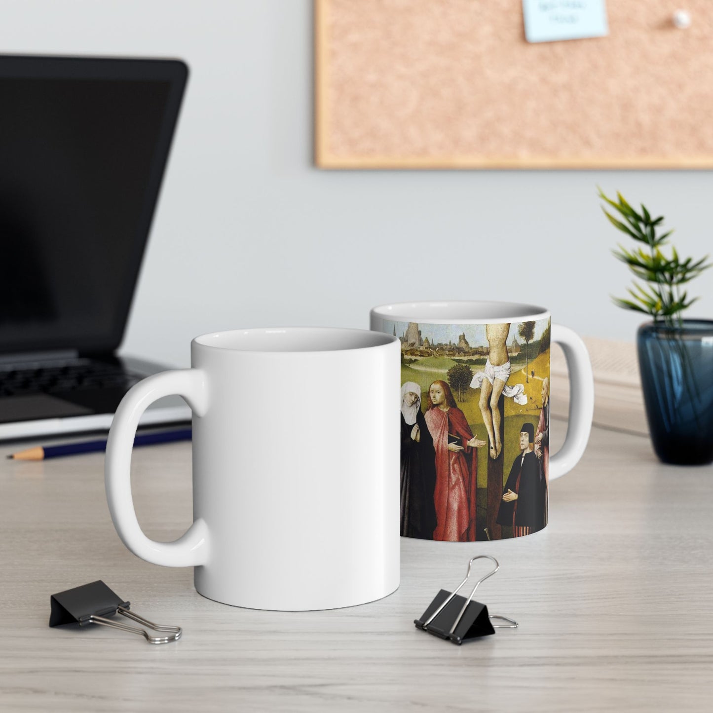 Hieronymus Bosch - CrucifixionWithADonorBosch Beautiful Novelty Ceramic Coffee Mug 11oz