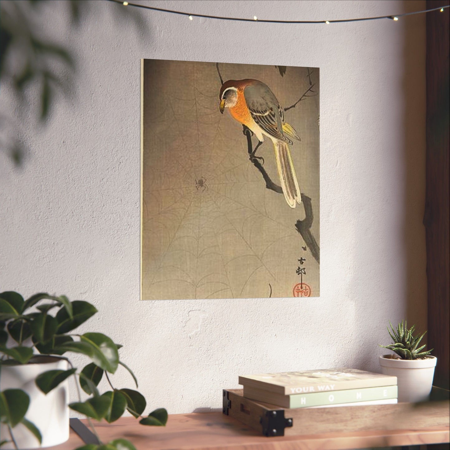 Koson - the-spiderweb, Ohara Koson High Quality Matte Wall Art Poster for Home, Office, Classroom