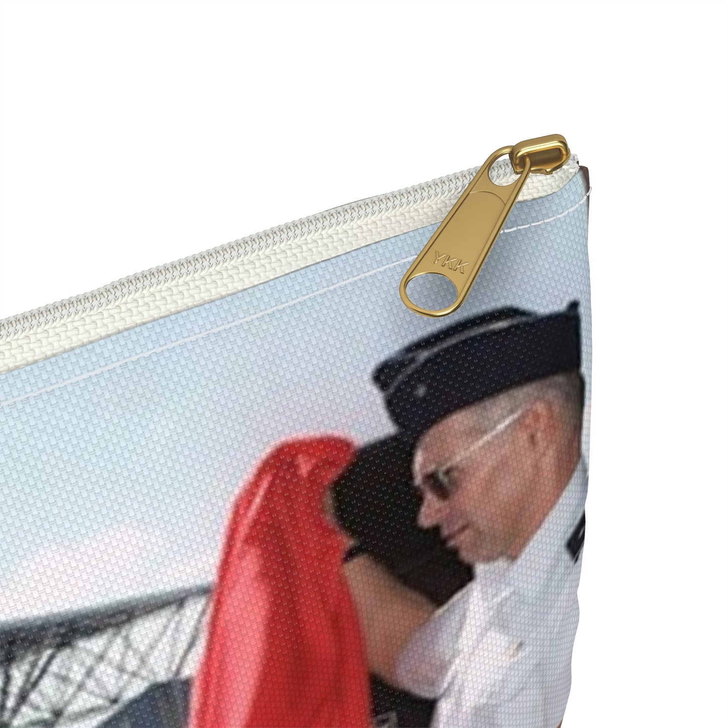 In memory of US Air Force MASTER Sergeant Jamie Solomon, US Air Force Brigadier General Mensching and Mrs. Solomon unveil the dedication of the new POL facilities in Tucson, Arizona Large Organizer Pouch with Black Zipper