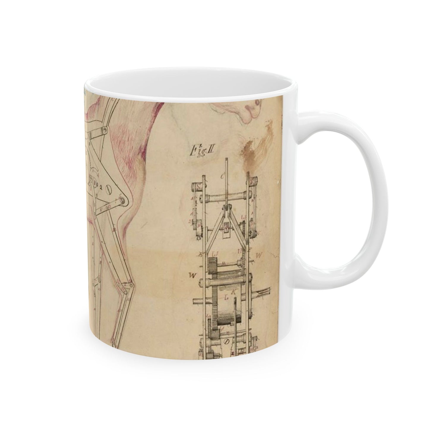 Patent drawing - Drawing of Toy Horse Public domain image Beautiful Novelty Ceramic Coffee Mug 11oz