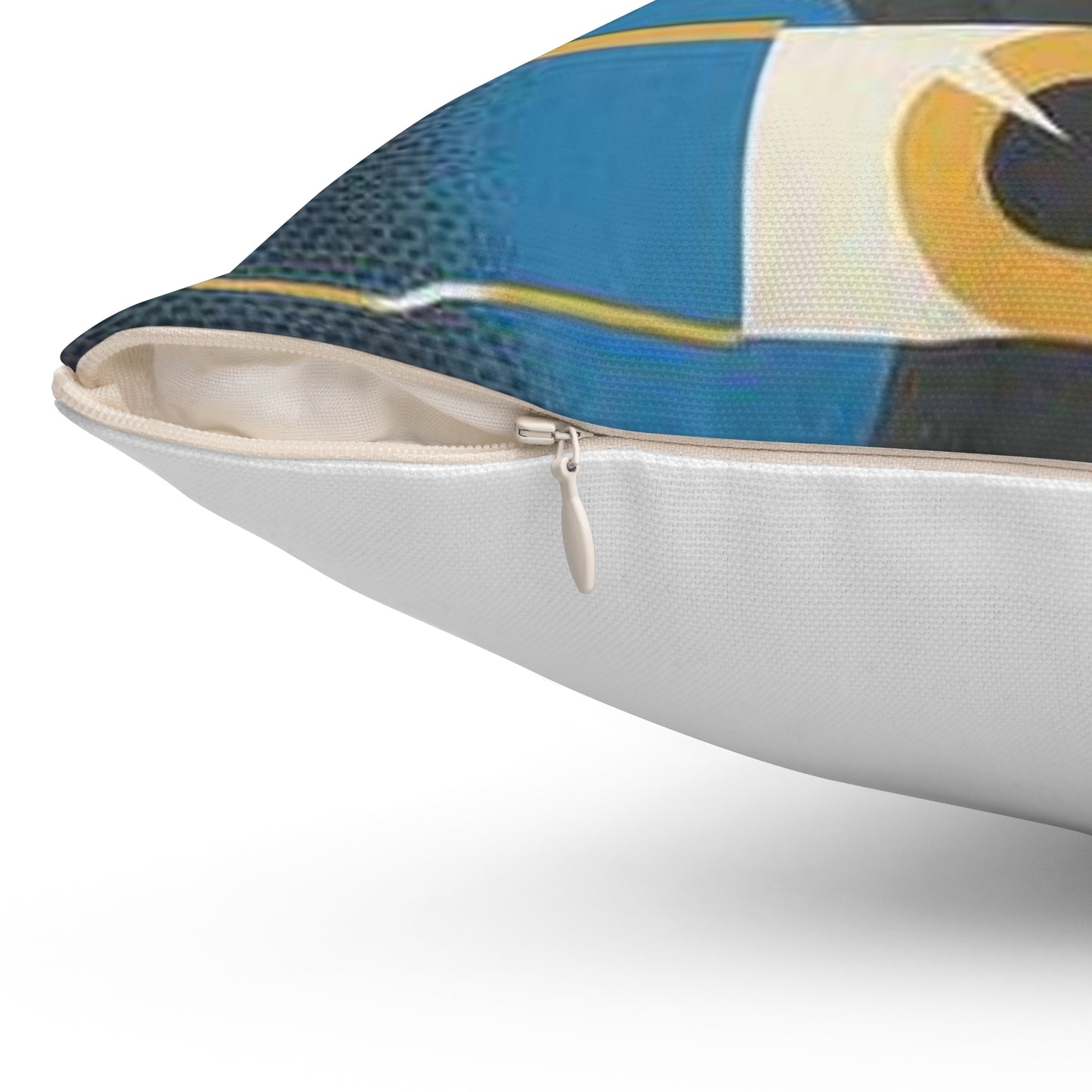 When Handling Arms Look First - Prevent Accidents Art.IWMPST2895 Decorative Accent Square Pillow