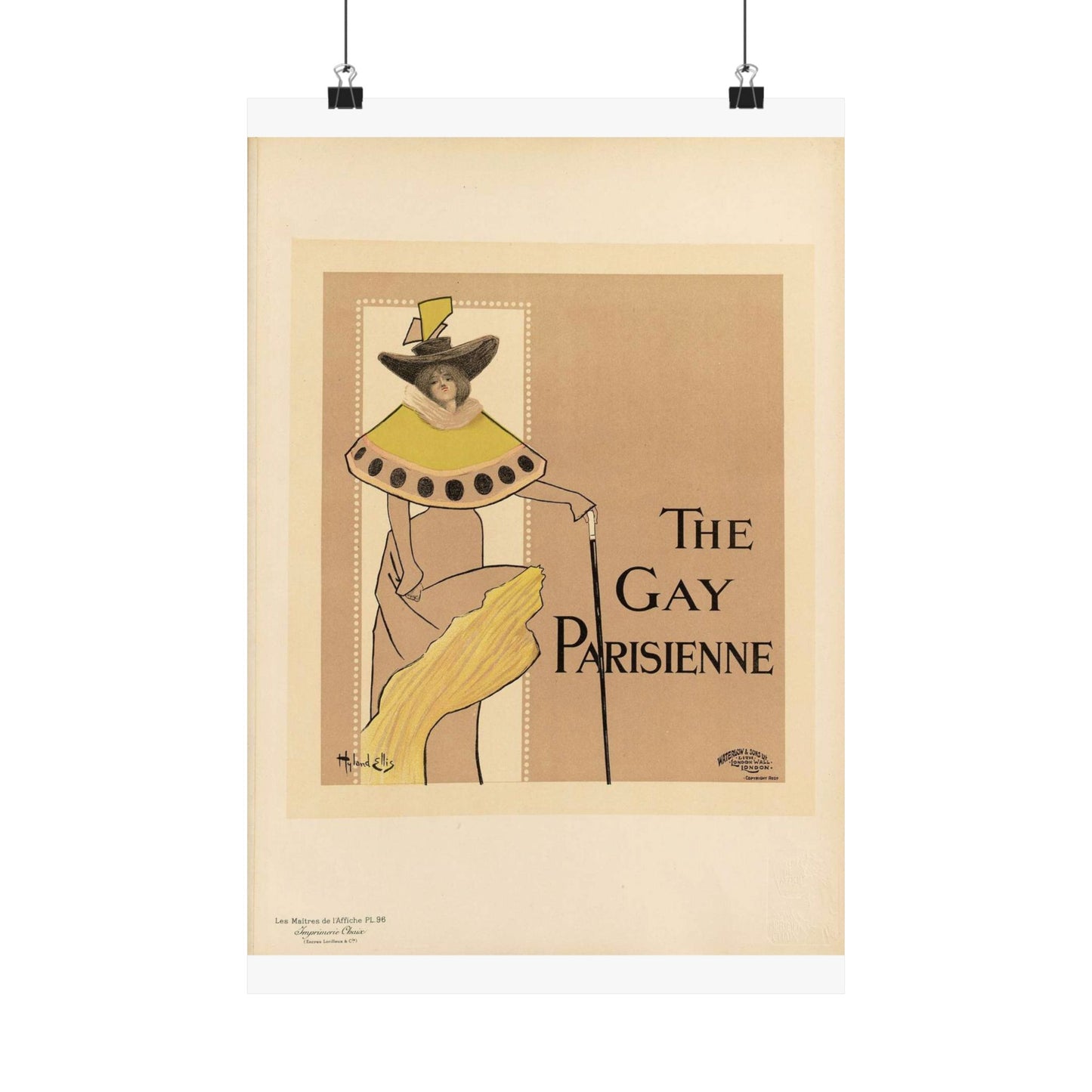 Maîtres de l'affiche V 2 - Pl 96 - Fred Hyland - Leigh Ellis High Quality Matte Wall Art Poster for Home, Office, Classroom
