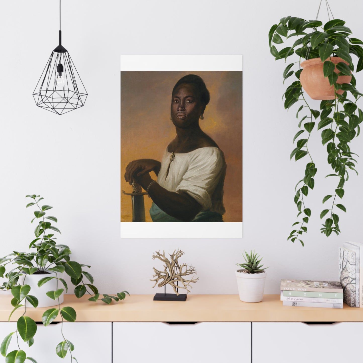 Dirk Valkenburg - Black man with Sword Matte Posters