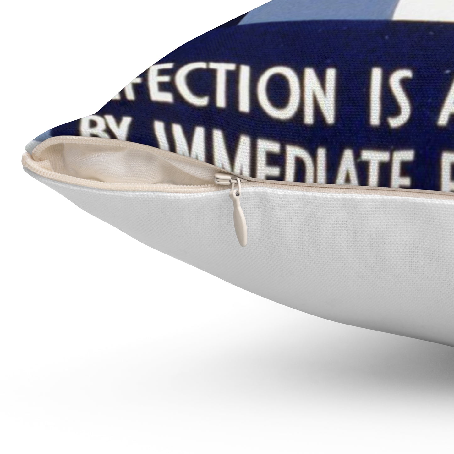 "Just a scratch" But! Infection is avoided by immediate first aid on-the-job! Decorative Accent Square Pillow