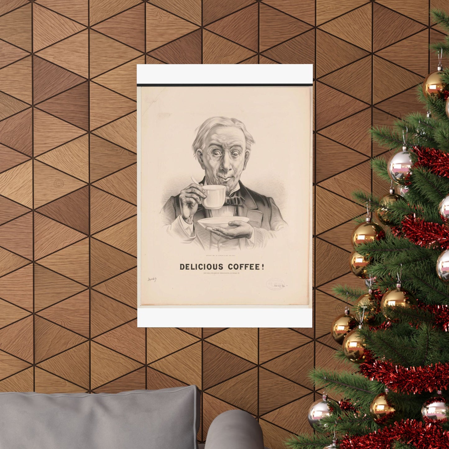 Delicious Coffee! - Print, Library of Congress collection High Quality Matte Wall Art Poster for Home, Office, Classroom