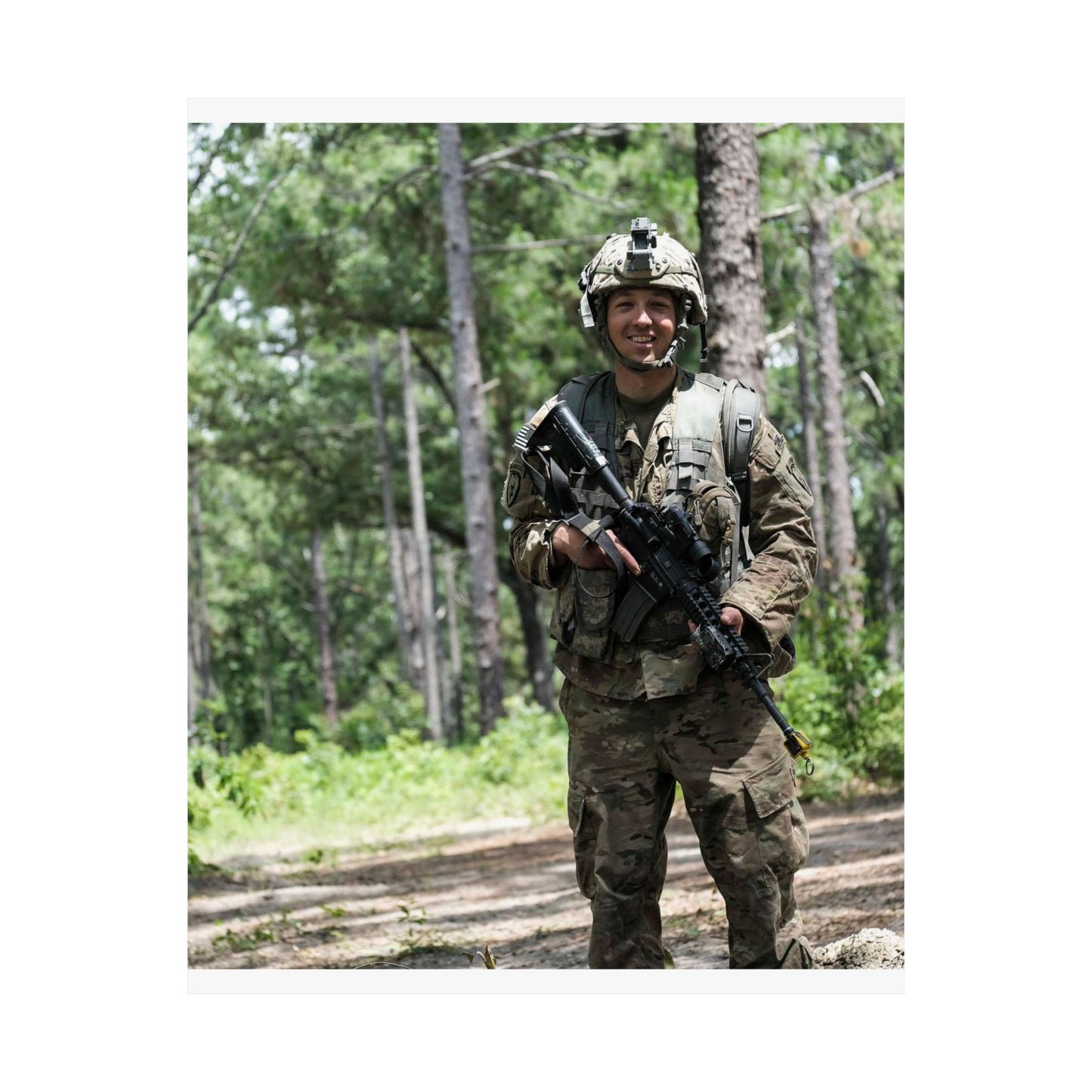 1st Lt. Jamieson Barnes an officer with Headquarters, High Quality Matte Wall Art Poster for Home, Office, Classroom