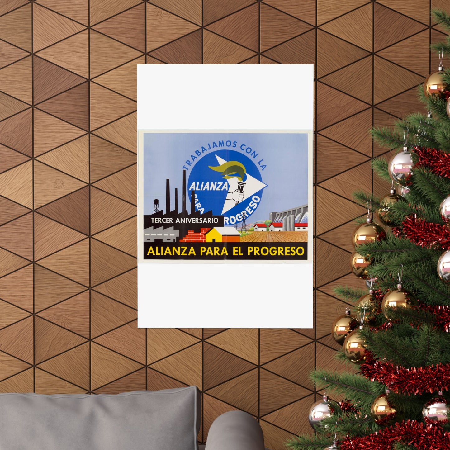 Alliance Posters, Cold War American Propaganda poster High Quality Matte Wall Art Poster for Home, Office, Classroom