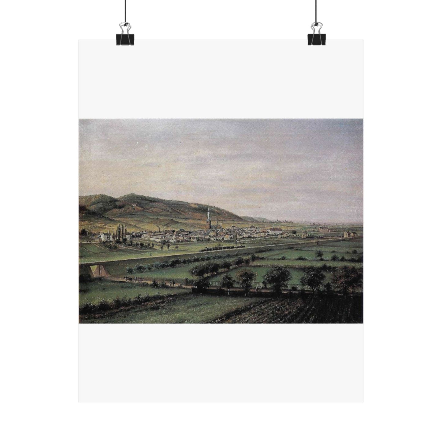 Deidesheim 1872 Nicolaus Berkhout High Quality Matte Wall Art Poster for Home, Office, Classroom