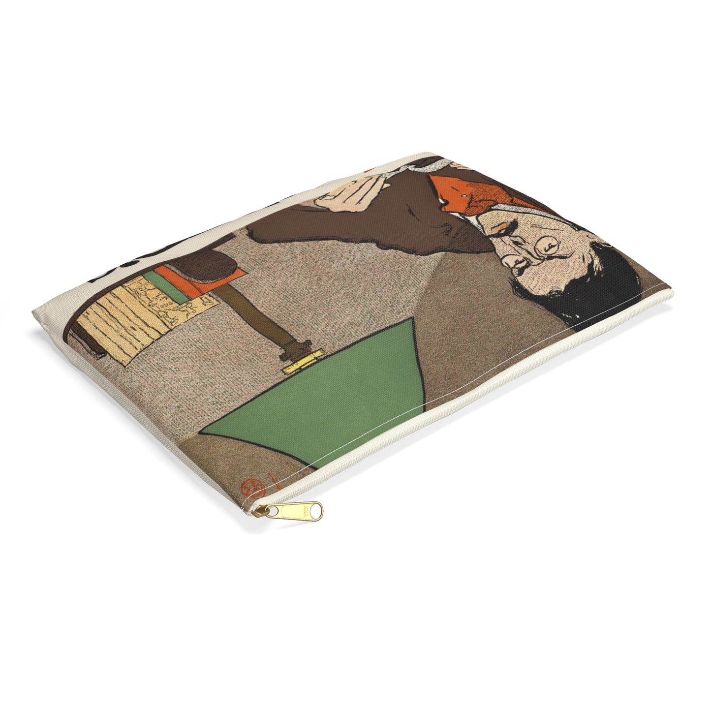 Edward Penfield - Harper's 1897, Art Nouveau poster Large Organizer Pouch with Black Zipper