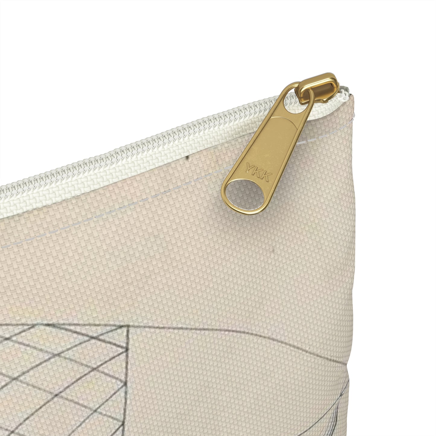 Patent drawing - for R. J. Spalding's Flying Machine Public domain image Large Organizer Pouch with Black Zipper