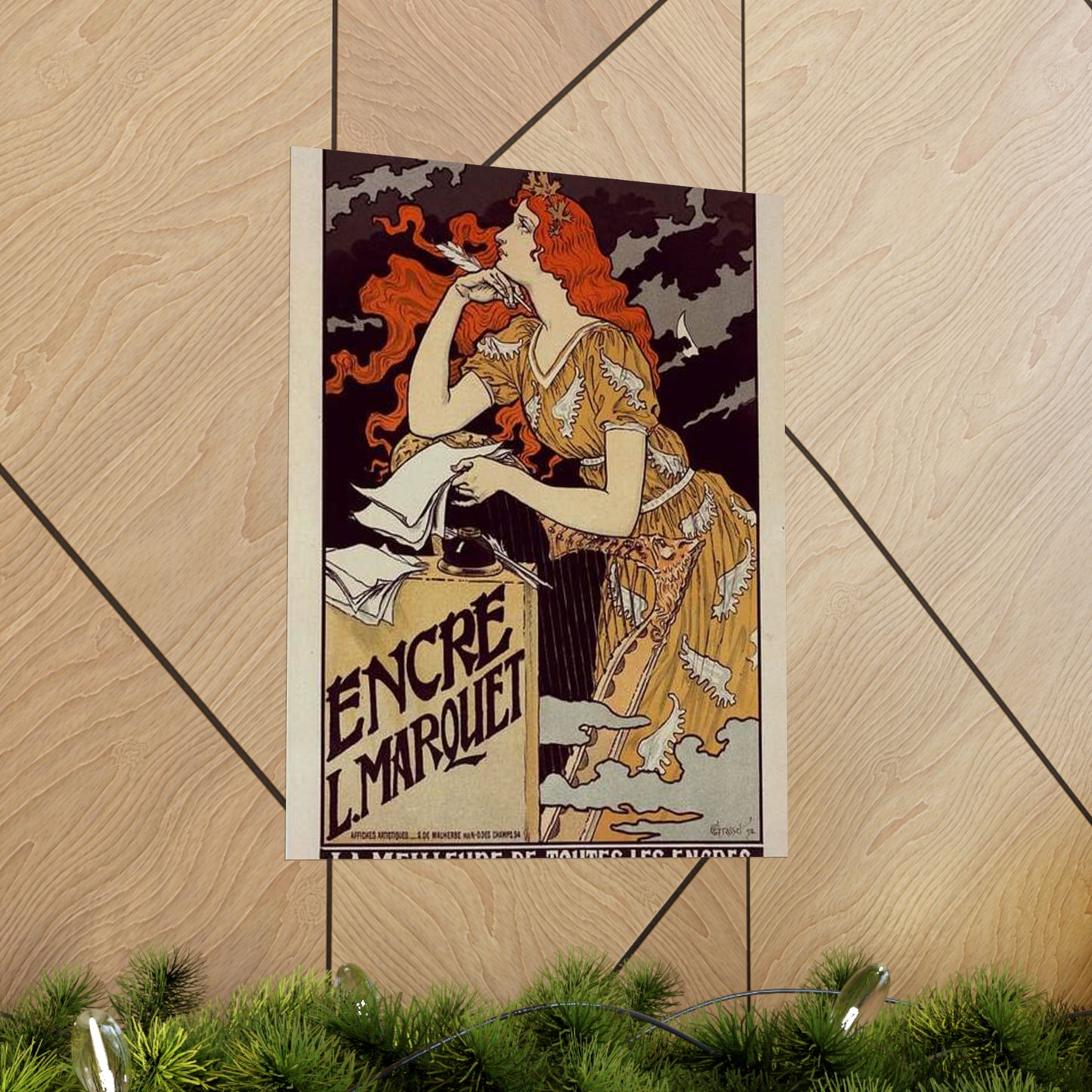 Affiche pour l' "Encre Marquet". High Quality Matte Wall Art Poster for Home, Office, Classroom