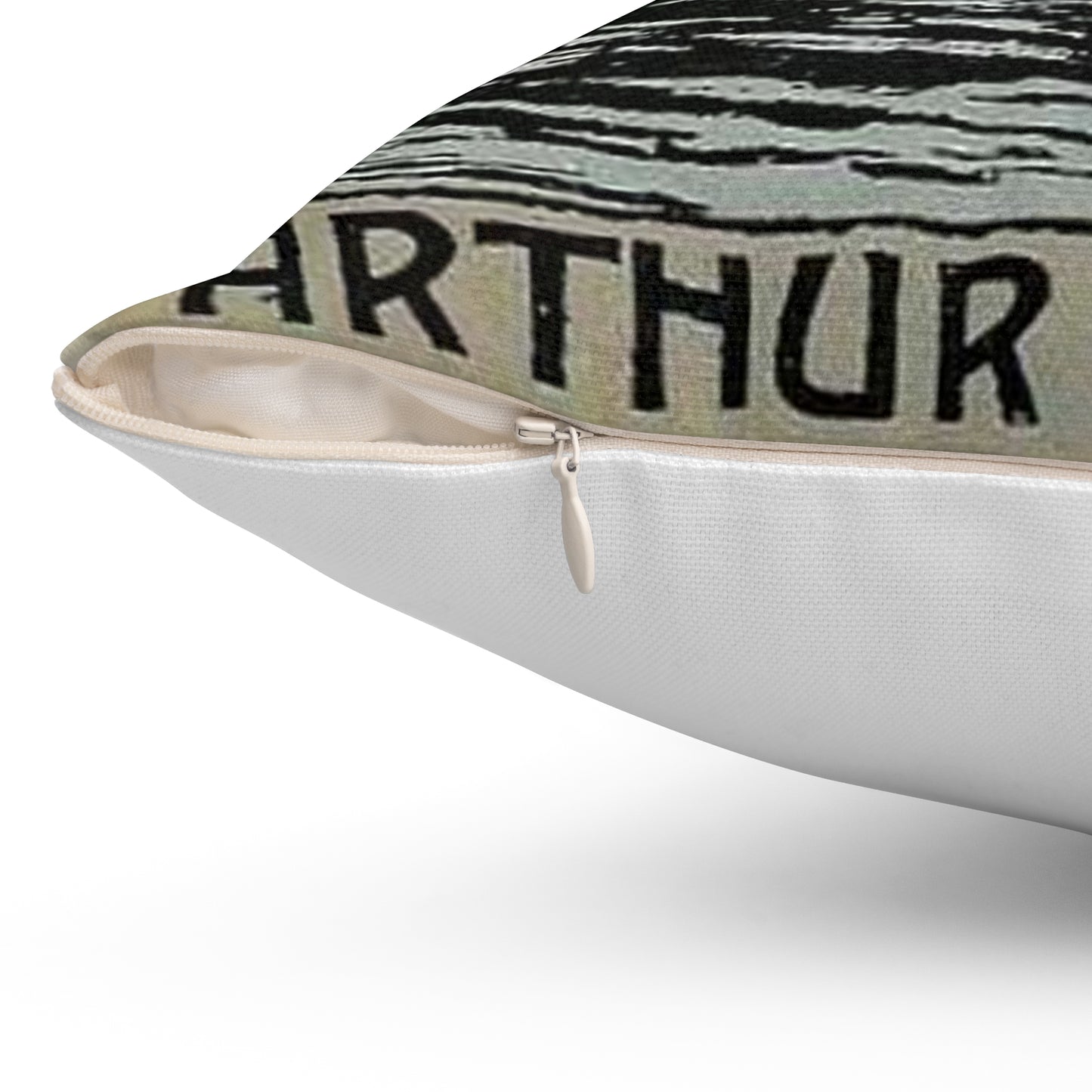 Arthur Berger, fur trader in Leipzig, c. 1910, brand advertisings (07) Decorative Accent Square Pillow