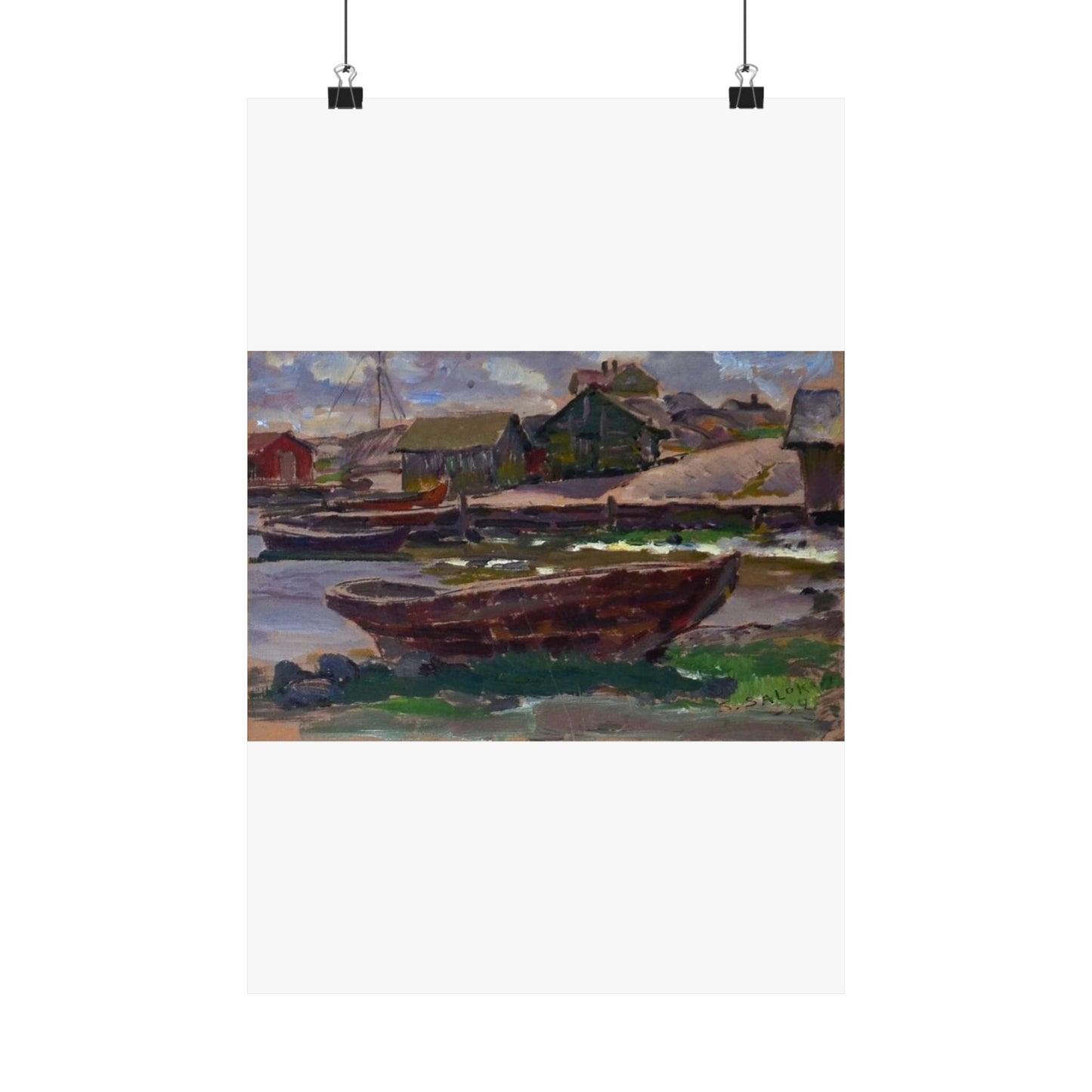 Kökar (Santeri Salokivi, 1934), Finland High Quality Matte Wall Art Poster for Home, Office, Classroom
