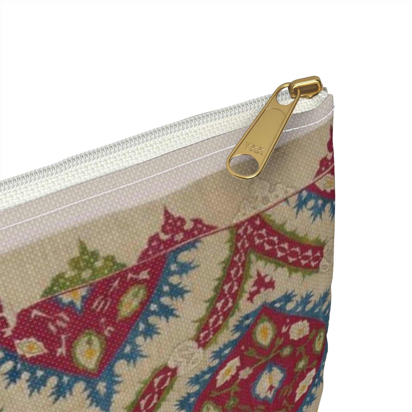 Turkish Cover, 15th century - Public domain dedication image Large Organizer Pouch with Black Zipper
