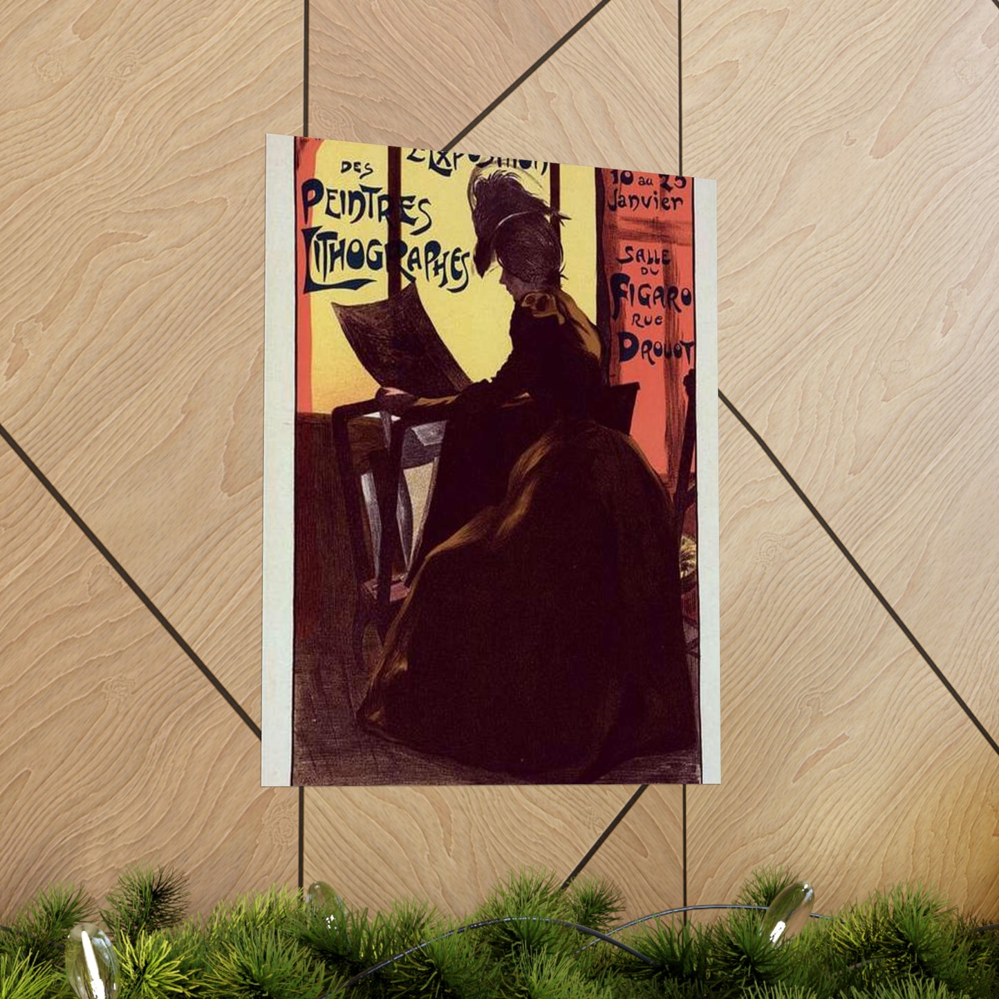 Affiche pour la "2e Exposition des Peintres-Lithographes". High Quality Matte Wall Art Poster for Home, Office, Classroom