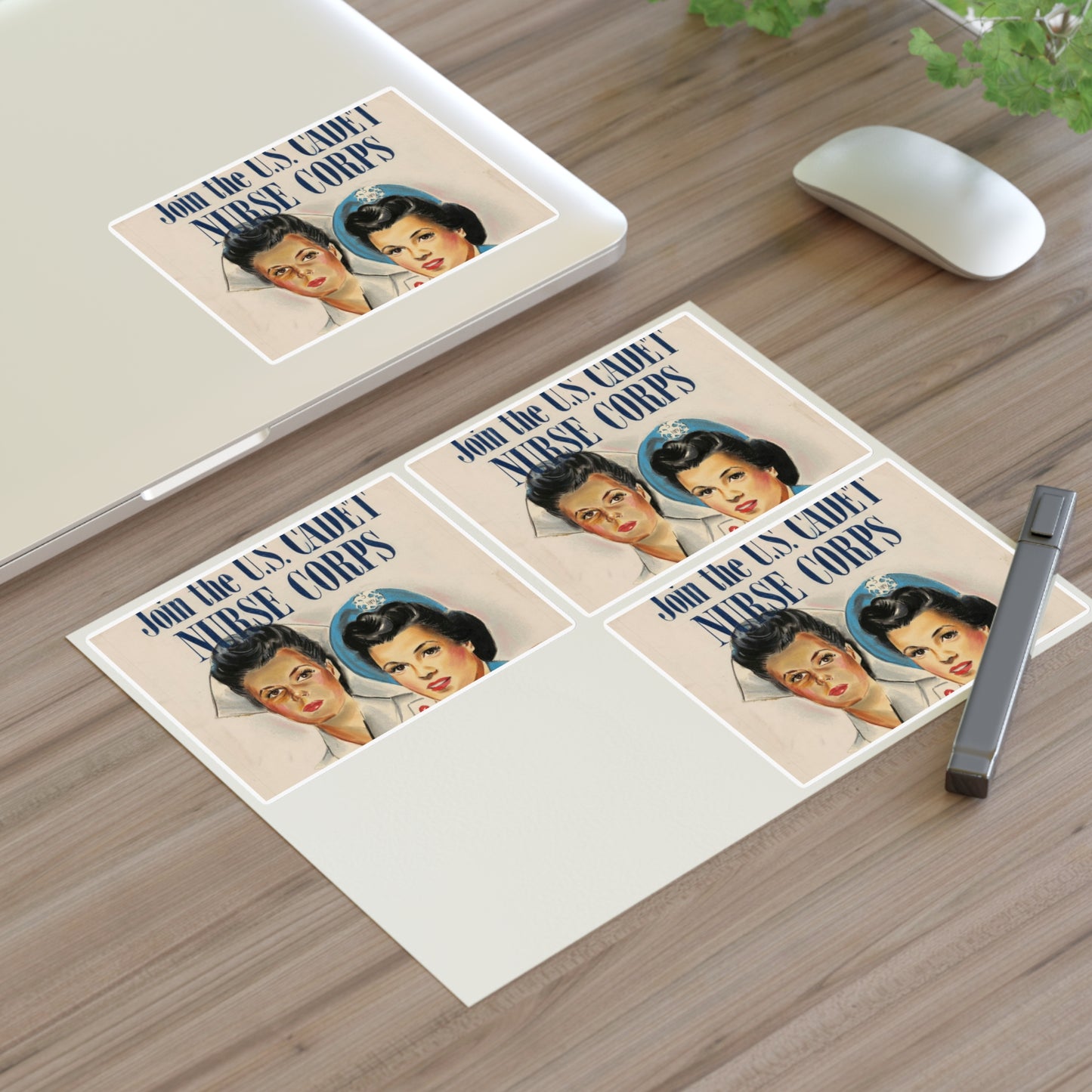 Join the U.S. Cadet Nurse Corps Laminated UV Protective Vinyl Stickers