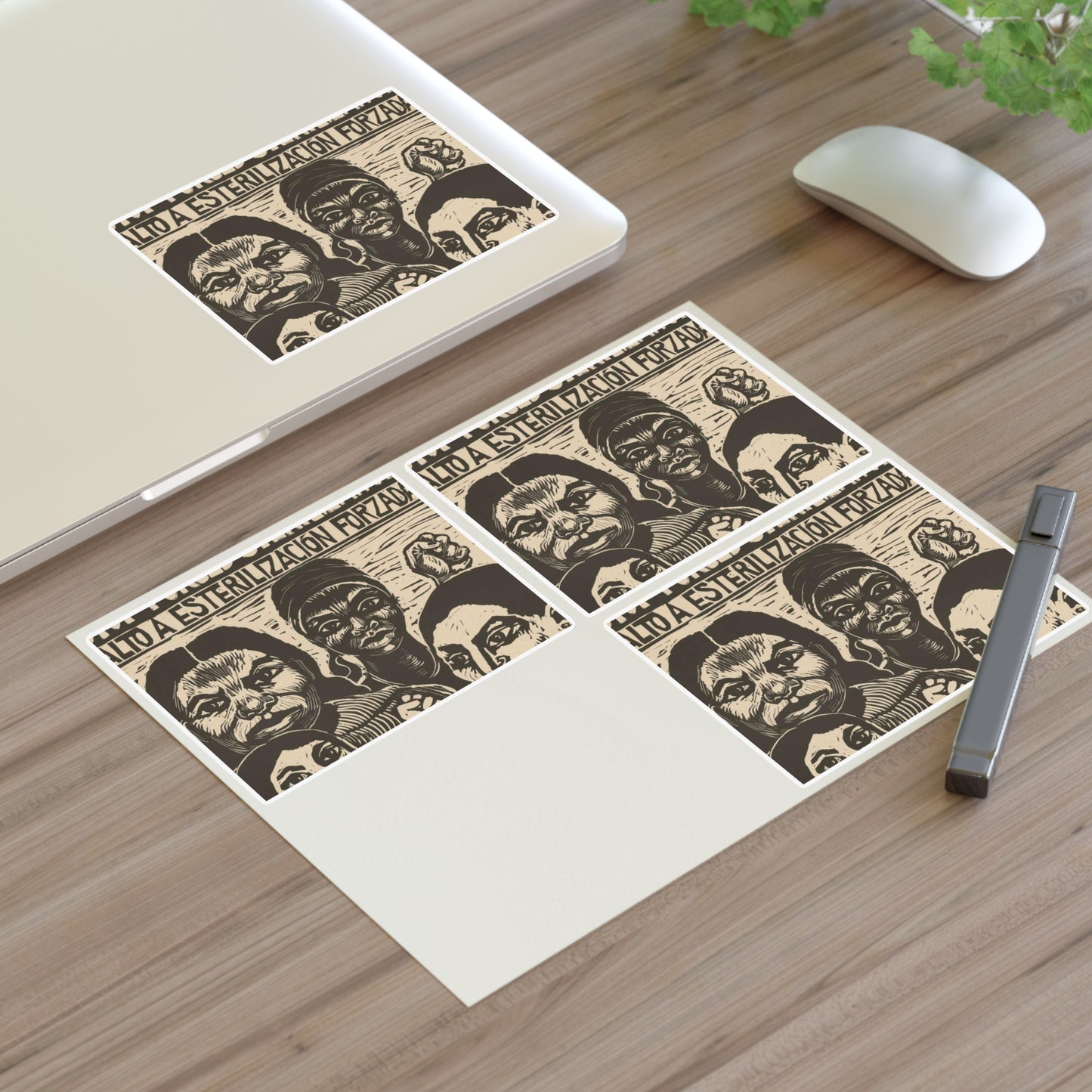 Stop forced sterilization - American Art Poster Laminated UV Protective Vinyl Stickers