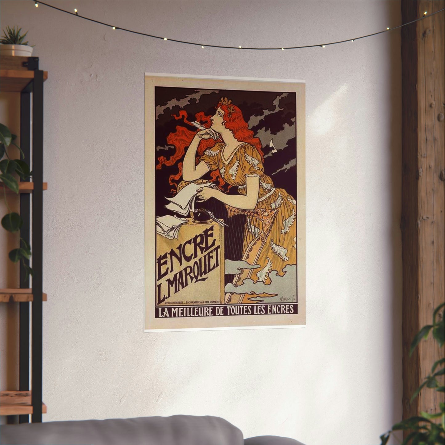 Affiche pour l' "Encre Marquet". High Quality Matte Wall Art Poster for Home, Office, Classroom