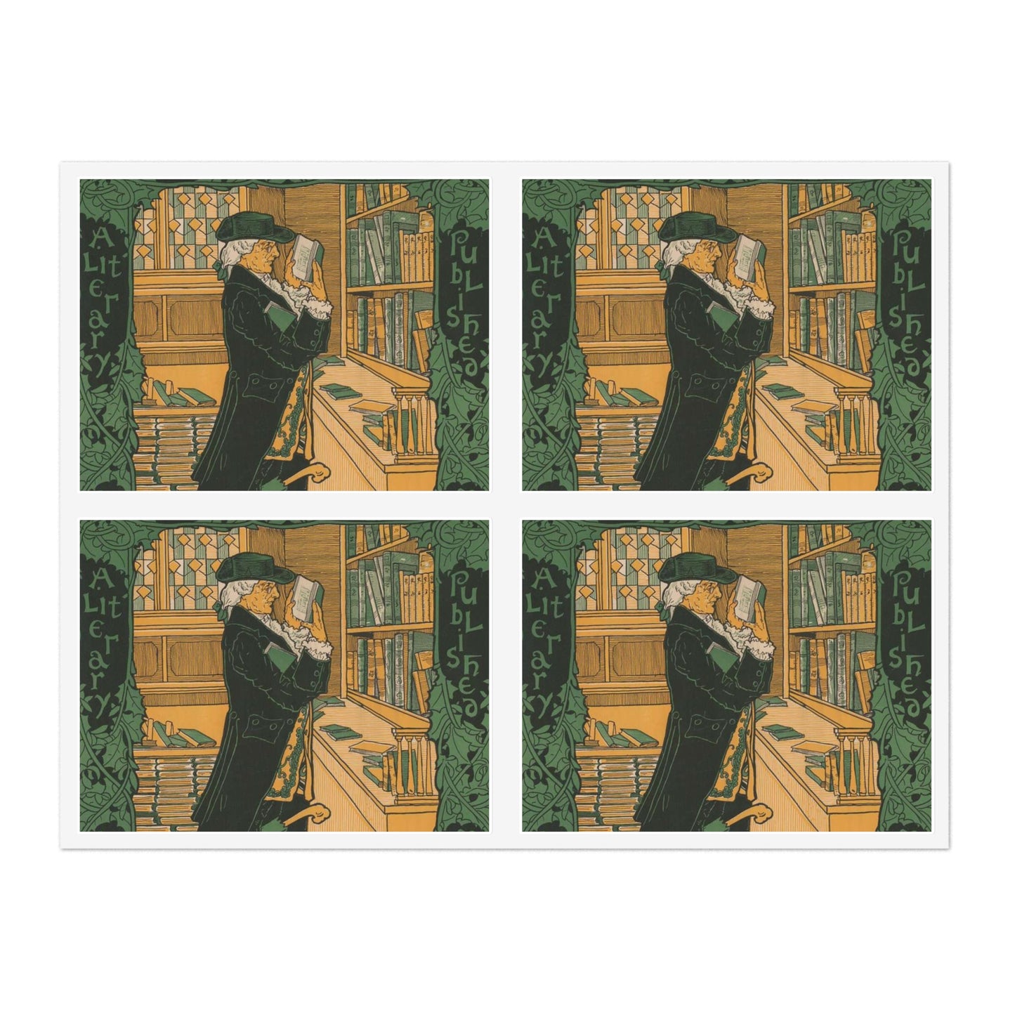 Louis Rhead - The bookman, Christmas number (2015646907) Laminated UV Protective Vinyl Stickers