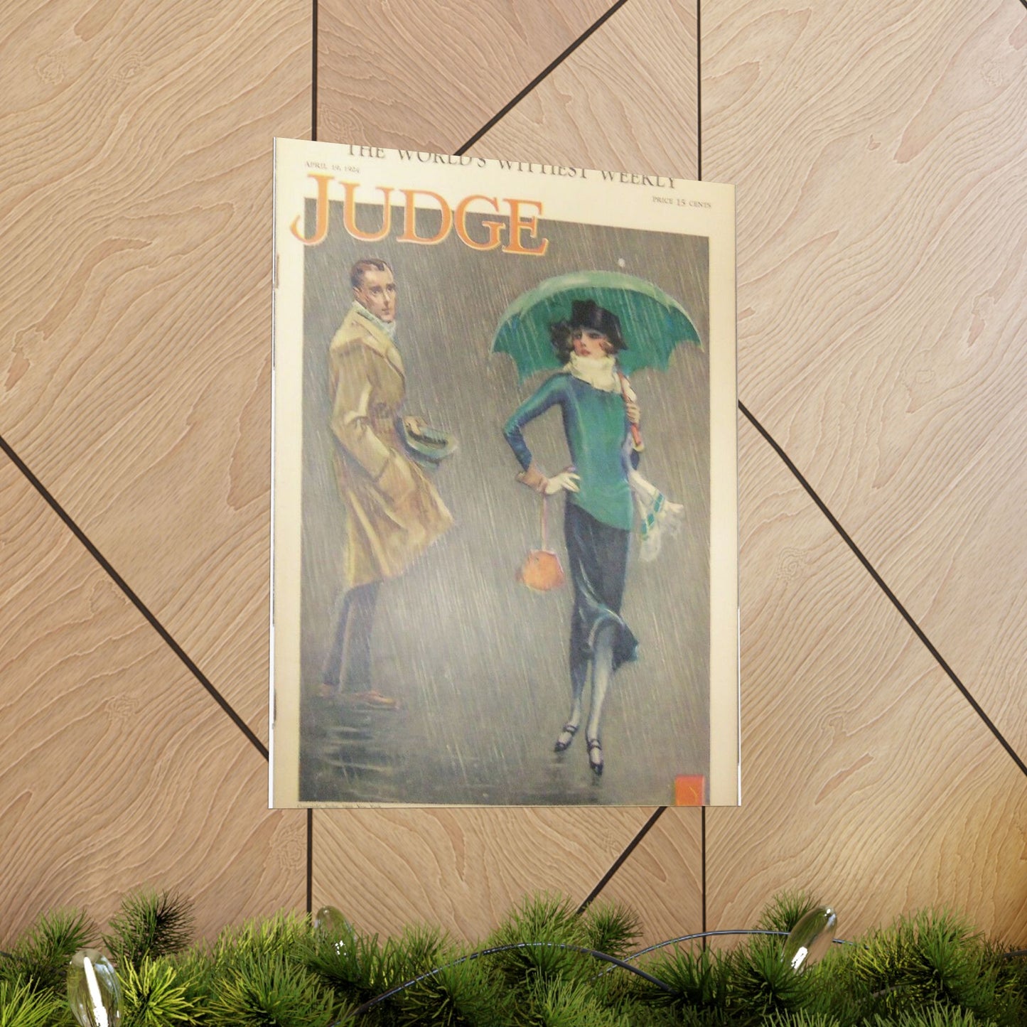 JudgeMagazine19Apr1924 - Art Deco public domain image High Quality Matte Wall Art Poster for Home, Office, Classroom