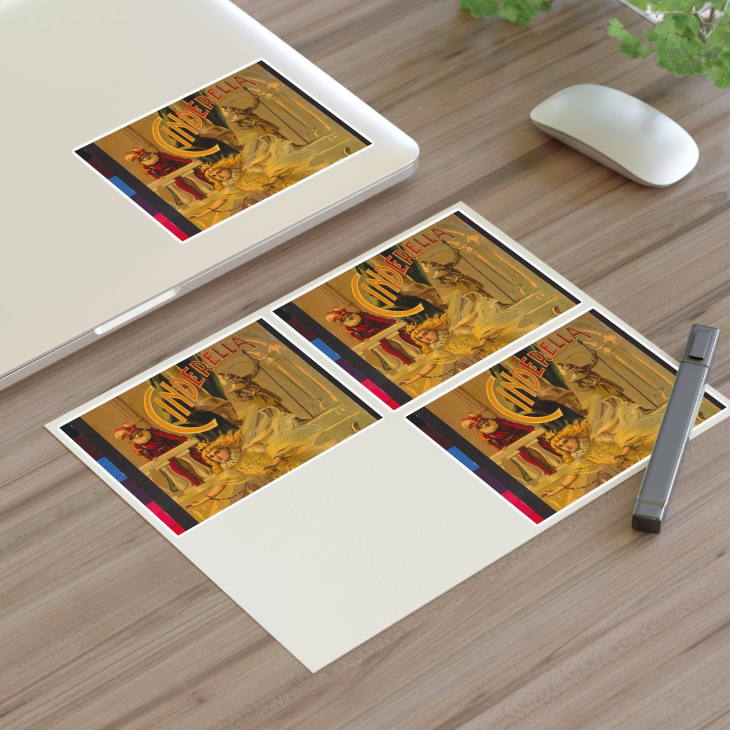 Cinderella / /W.B. Conkey Company, Chicago-New York. Laminated UV Protective Vinyl Stickers