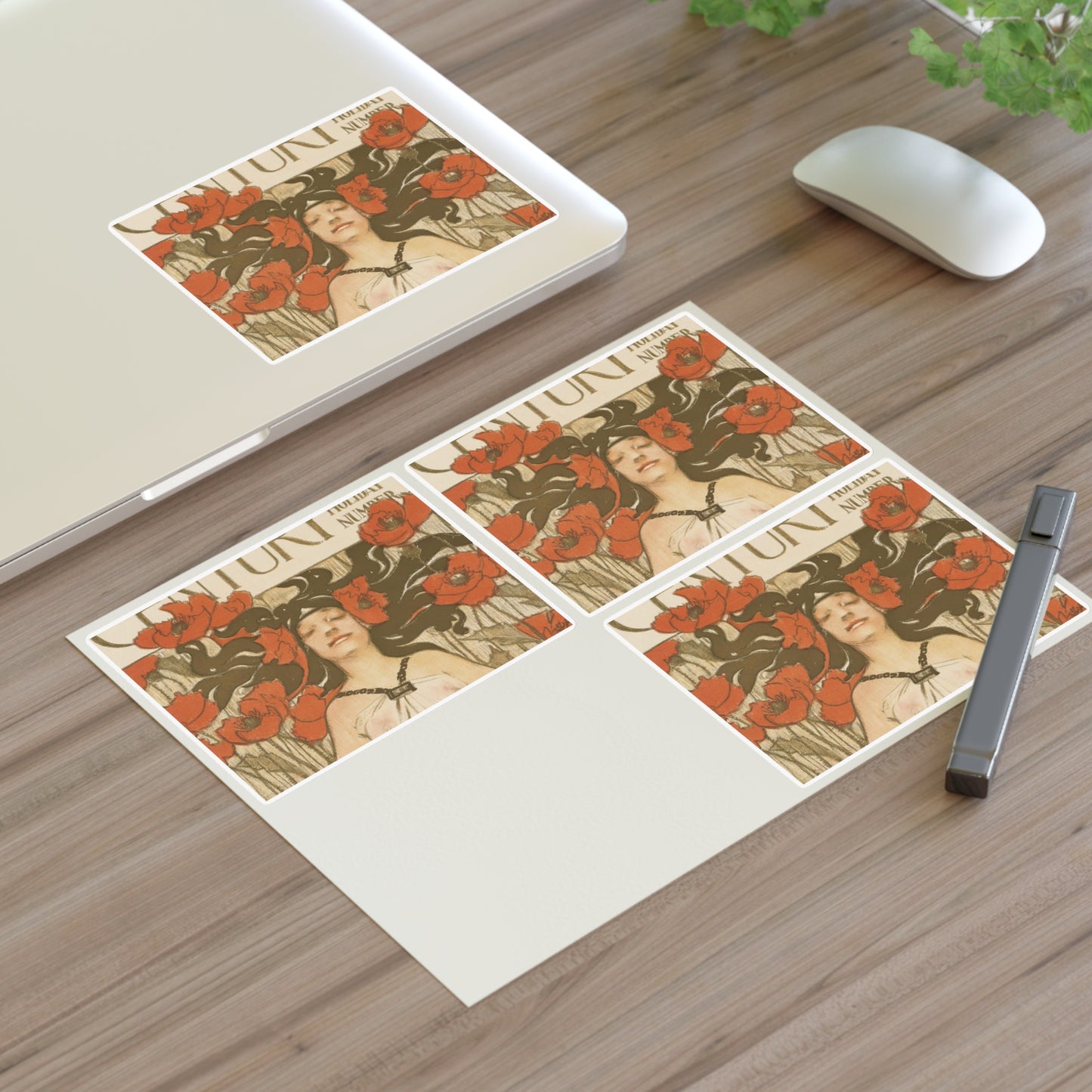The century, August, midsummer holiday number Laminated UV Protective Vinyl Stickers