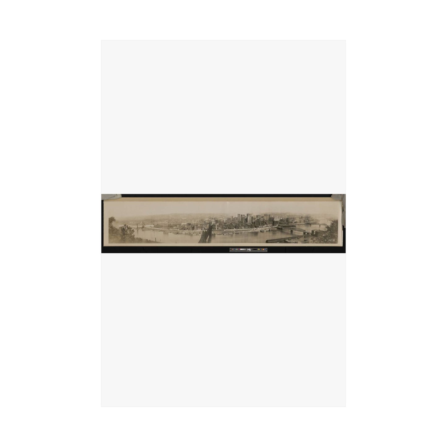 View of Pittsburgh from Mt. Washington High Quality Matte Wall Art Poster for Home, Office, Classroom