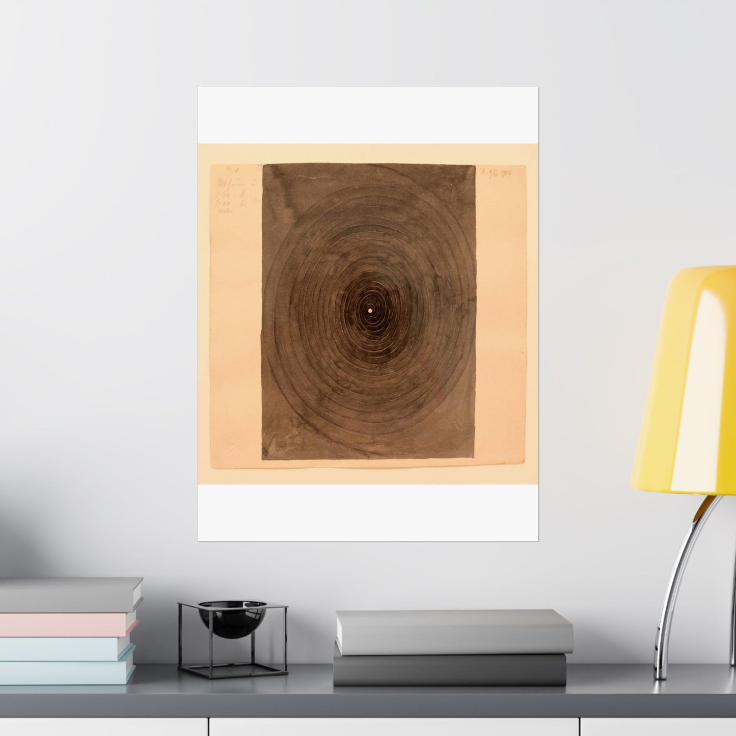 Hilma af Klint - 1916 - No 1 From The Parsifal Series High Quality Matte Wall Art Poster for Home, Office, Classroom