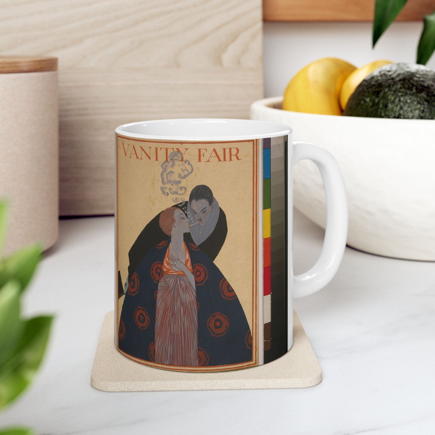 Couple lighting cigarettes - Public domain dedication image Beautiful Novelty Ceramic Coffee Mug 11oz