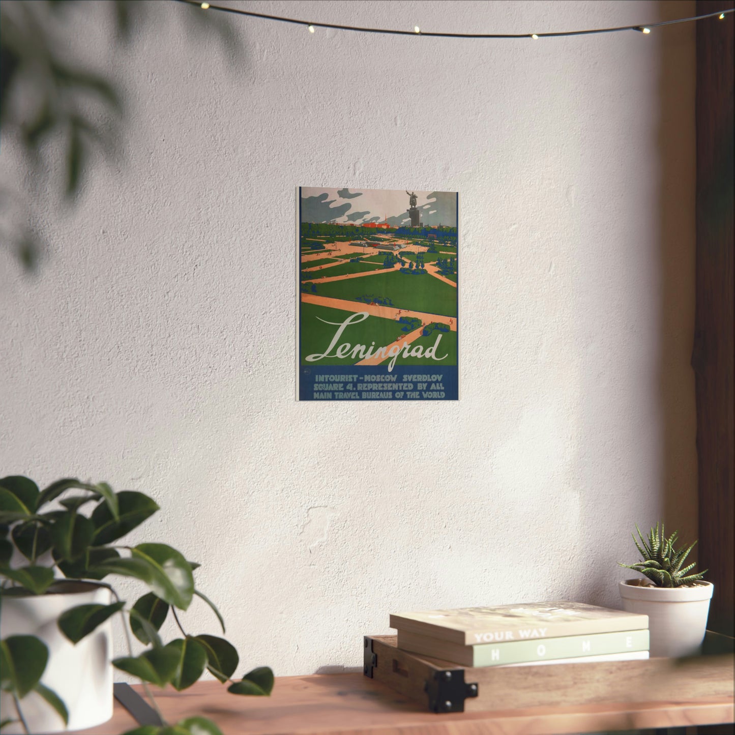 Leningrad (Travel poster), Art Deco Poster High Quality Matte Wall Art Poster for Home, Office, Classroom