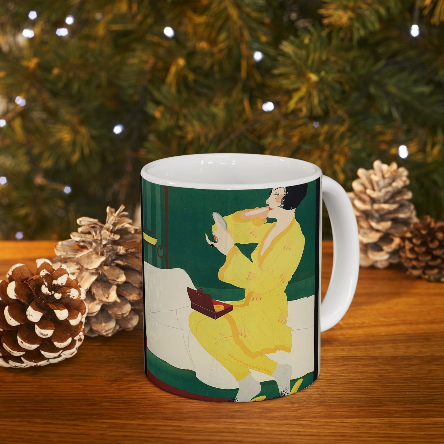 Poster-Mitropa-Schlafwagen-Zabel-b Beautiful Novelty Ceramic Coffee Mug 11oz
