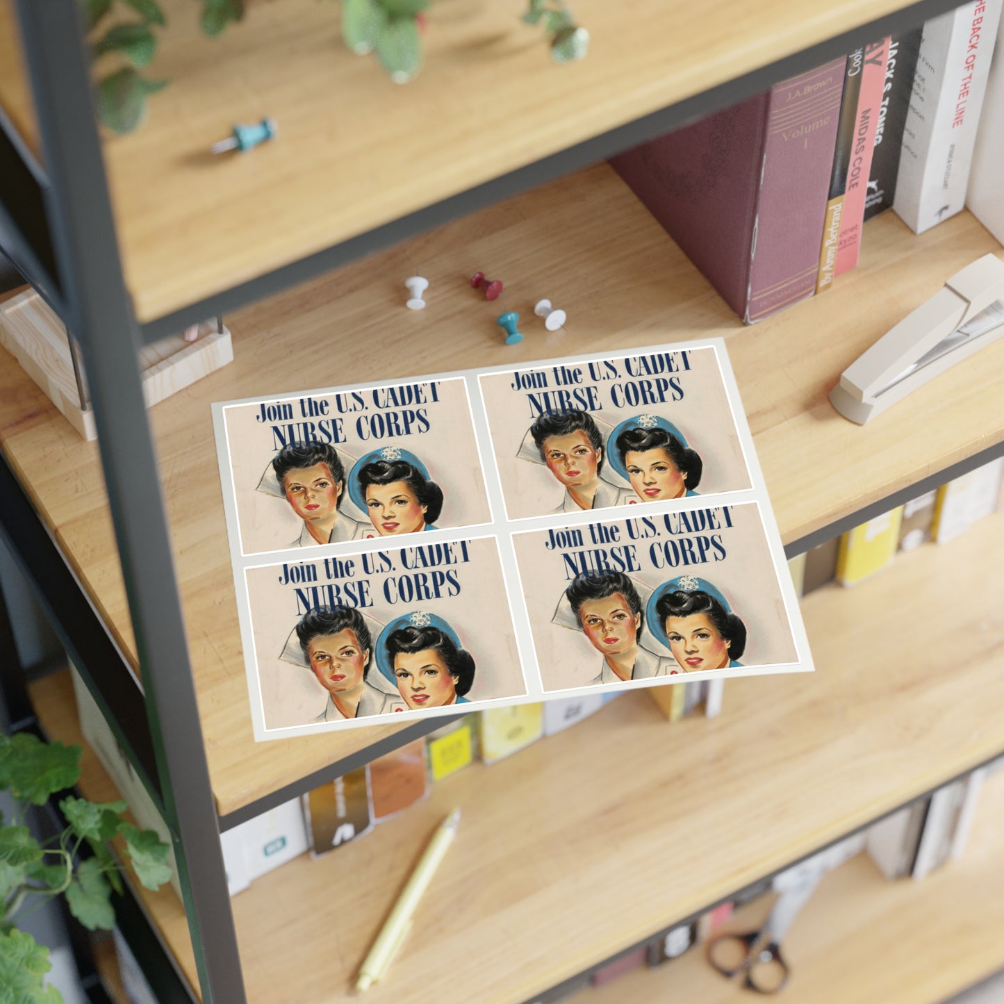 Join the U.S. Cadet Nurse Corps Laminated UV Protective Vinyl Stickers