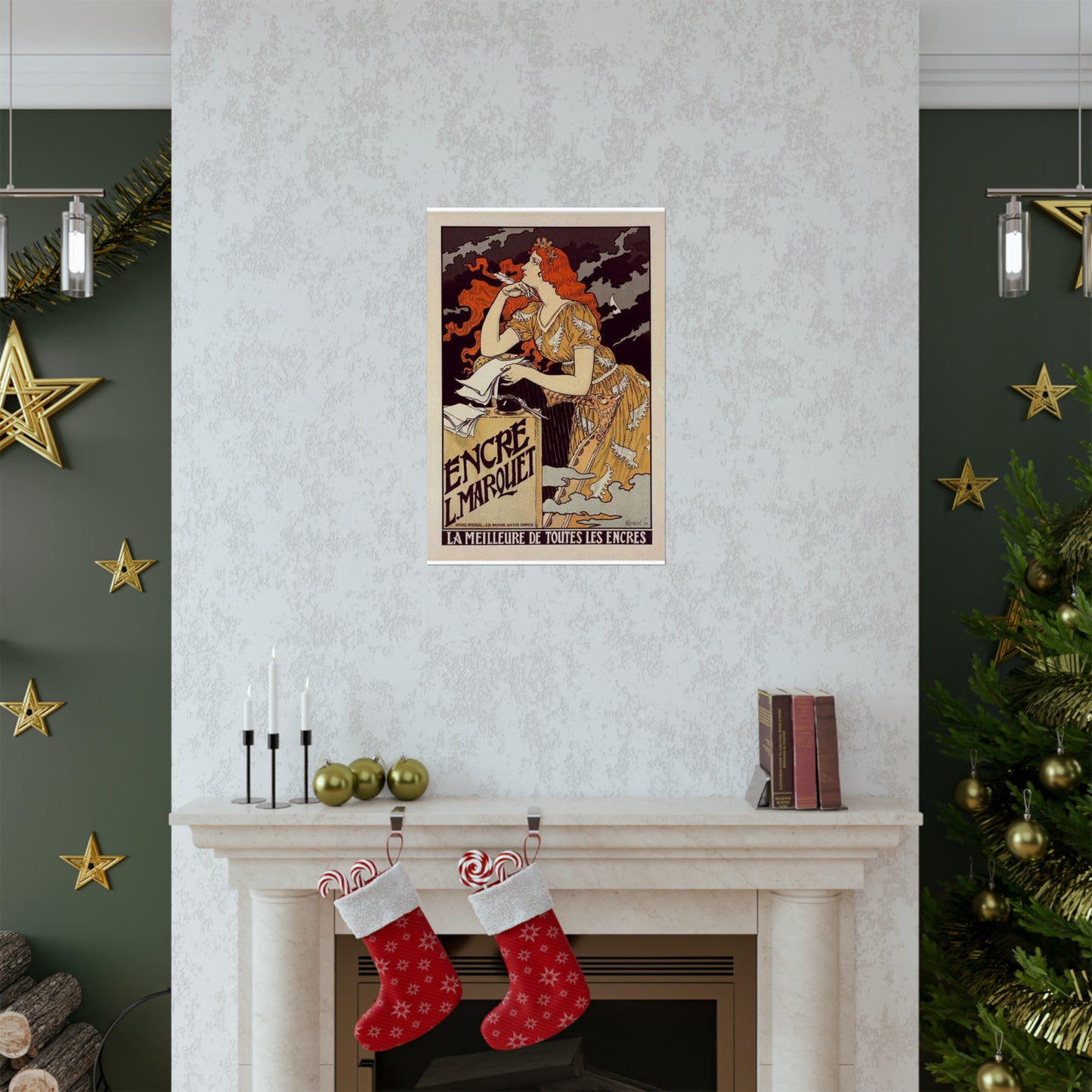 Affiche pour l' "Encre Marquet". High Quality Matte Wall Art Poster for Home, Office, Classroom