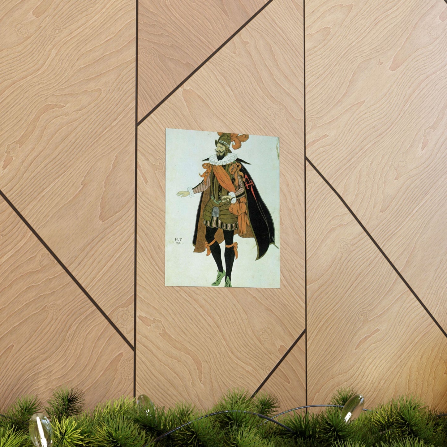 Bilibin Comandor - Art nouveau public domain image High Quality Matte Wall Art Poster for Home, Office, Classroom