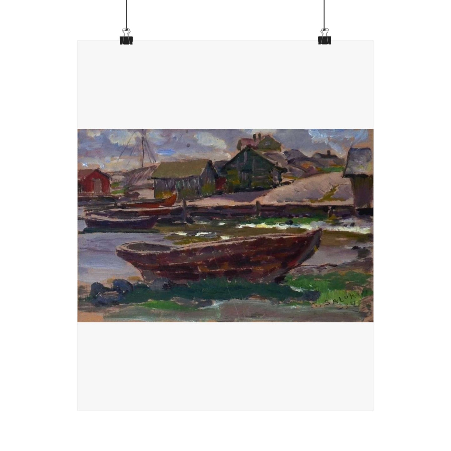 Kökar (Santeri Salokivi, 1934), Finland High Quality Matte Wall Art Poster for Home, Office, Classroom