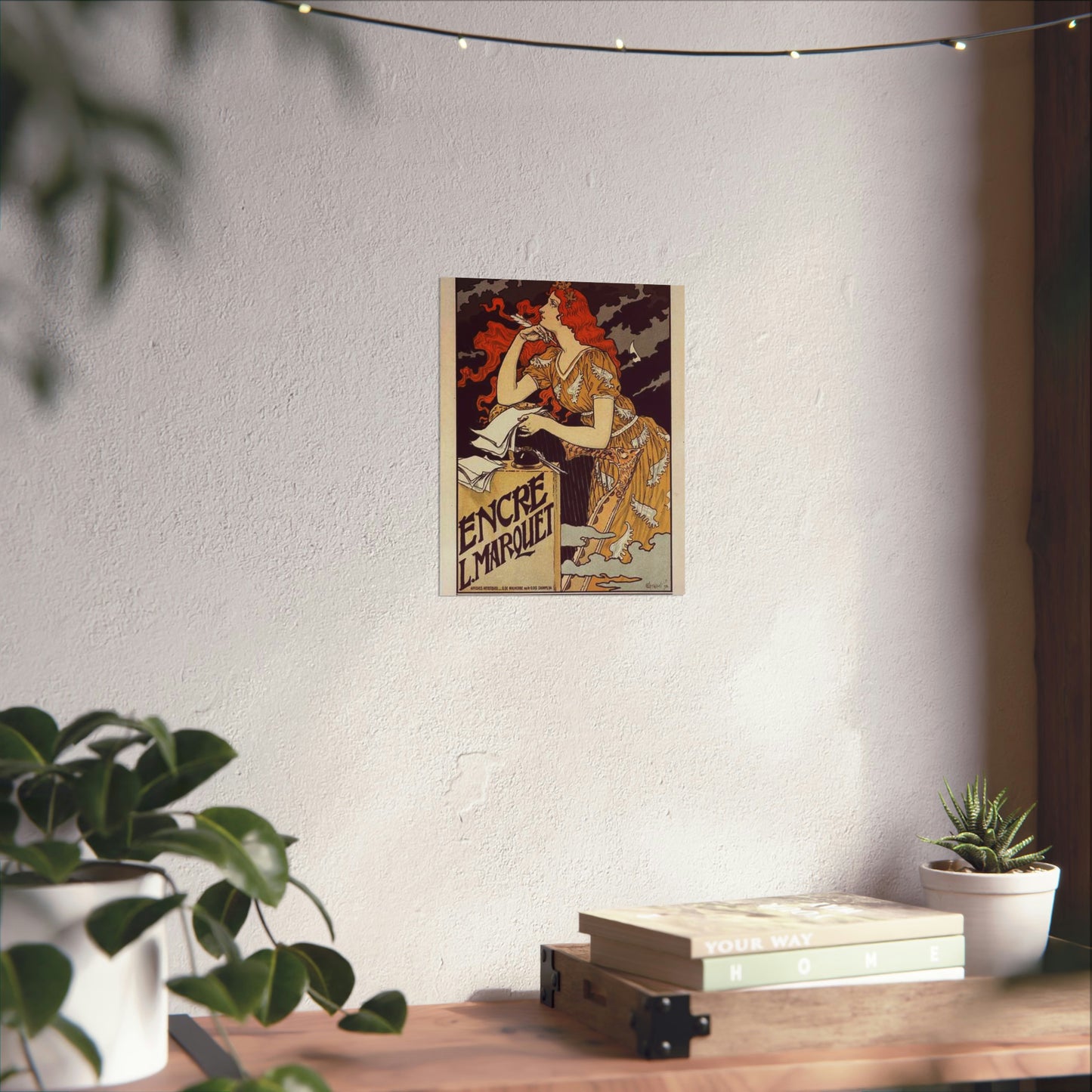 Affiche pour l' "Encre Marquet". High Quality Matte Wall Art Poster for Home, Office, Classroom