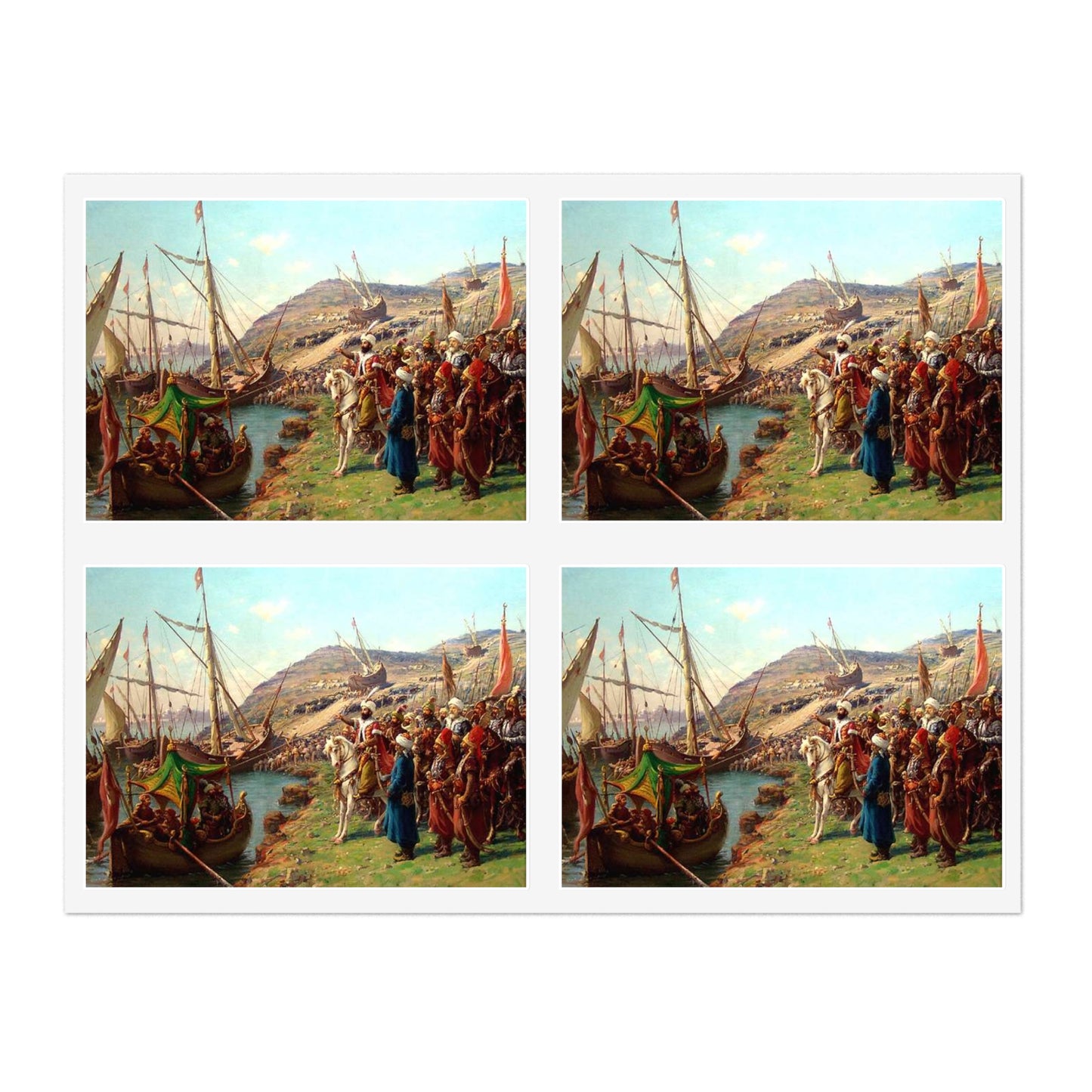 Kusatma Zonaro - Public domain scan / painting Laminated UV Protective Vinyl Stickers